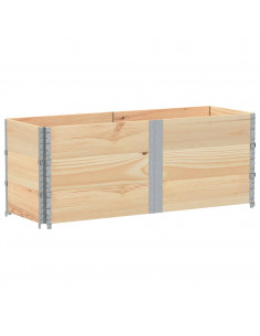 Paretali per Pallet 3 pz 150x50 cm in Legno Massello di Pino 2