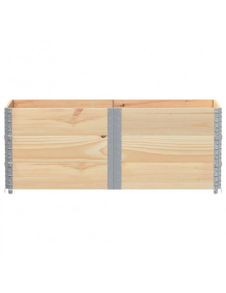 Paretali per Pallet 3 pz 150x50 cm in Legno Massello di Pino
