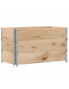 Paretali per Pallet 3 pz 100x50 cm in Legno Massello di Pino 2