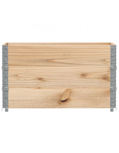 Paretali per Pallet 3 pz 100x50 cm in Legno Massello di Pino