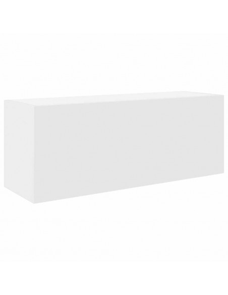 Mobile da Bagno a Parete Bianco 80x25x30cm in Legno Multistrato