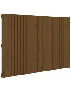 Testiera da Parete Miele 166x3x110 cm in Legno Massello di Pino 2