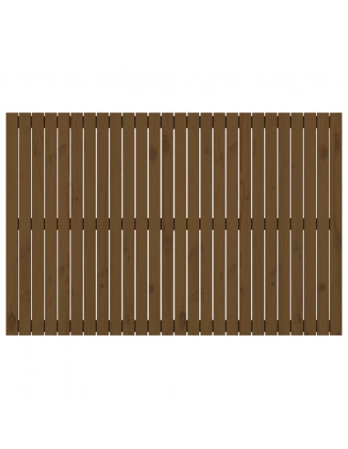 Testiera da Parete Miele 166x3x110 cm in Legno Massello di Pino