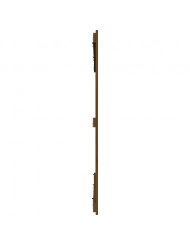 Testiera da Parete Miele 166x3x110 cm in Legno Massello di Pino