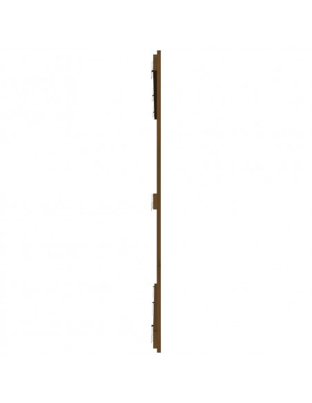 Testiera da Parete Miele 166x3x110 cm in Legno Massello di Pino