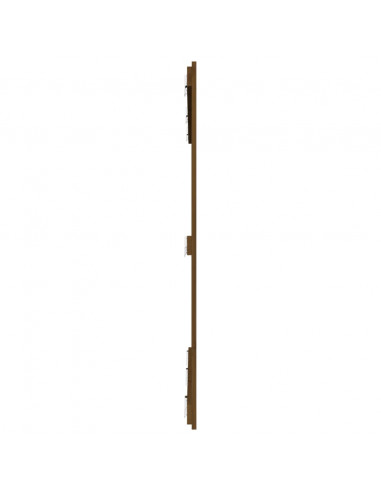 Testiera da Parete Miele 159,5x3x110 cm Legno Massello di Pino