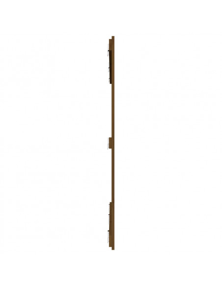 Testiera da Parete Miele 159,5x3x110 cm Legno Massello di Pino