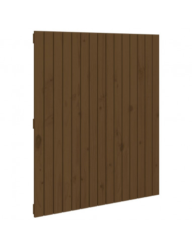 Testiera da Parete Miele 95,5x3x110cm in Legno Massello di Pino