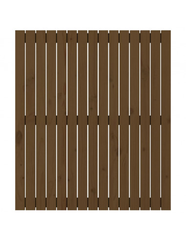 Testiera da Parete Miele 95,5x3x110cm in Legno Massello di Pino