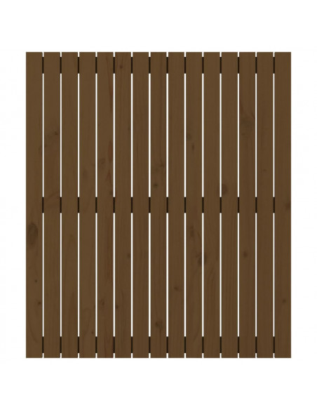 Testiera da Parete Miele 95,5x3x110cm in Legno Massello di Pino