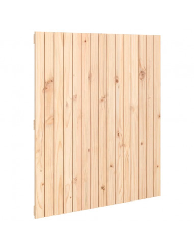 Testiera da Parete 95,5x3x110 cm in Legno Massello di Pino