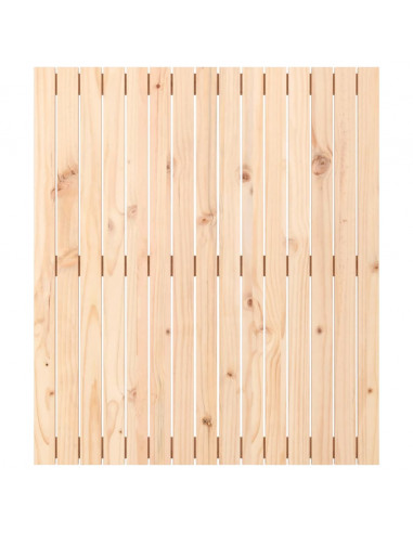 Testiera da Parete 95,5x3x110 cm in Legno Massello di Pino