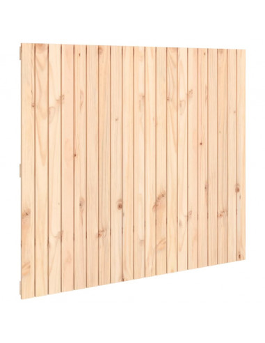 Testiera da Parete 127,5x3x110 cm in Legno Massello di Pino