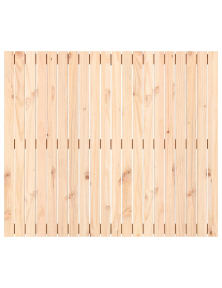 Testiera da Parete 127,5x3x110 cm in Legno Massello di Pino