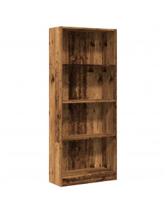 Libreria Legno Antico 60x24x143 cm in Legno Multistrato 2