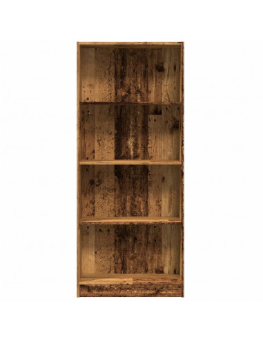 Libreria Legno Antico 60x24x143 cm in Legno Multistrato