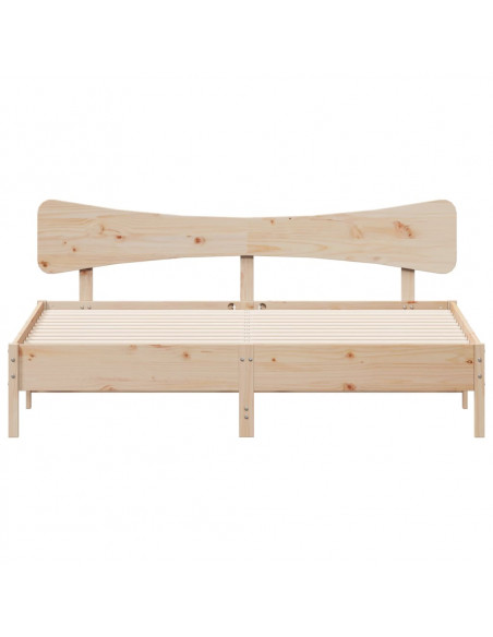 Giroletto senza Materasso 200x200 cm in Legno Massello di Pino