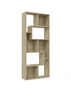 Libreria Rovere Sonoma 67x24x161 cm in Legno Multistrato 2