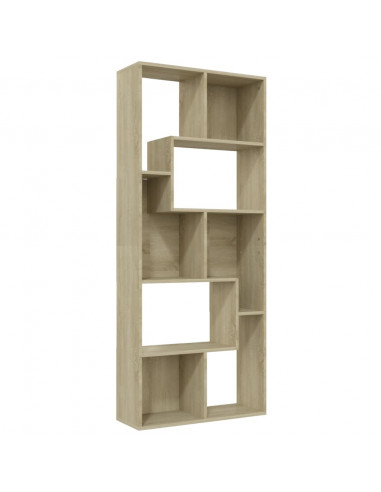 Libreria Rovere Sonoma 67x24x161 cm in Legno Multistrato