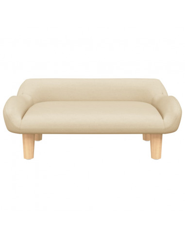 Lettino per Cani Crema 70x40x24 cm in Tessuto