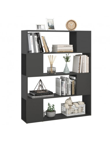 Libreria/Divisorio Grigio 100x24x124 cm