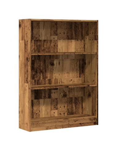 Libreria Legno Antico 80x24x109 cm in Legno Multistrato