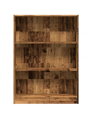 Libreria Legno Antico 80x24x109 cm in Legno Multistrato