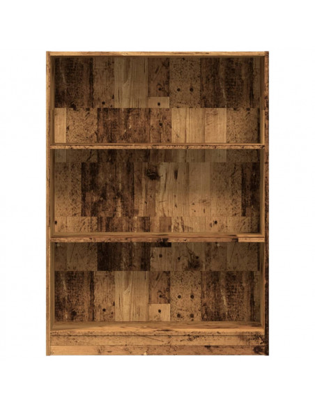 Libreria Legno Antico 80x24x109 cm in Legno Multistrato