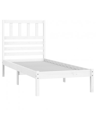 Giroletto Bianco 75x190 cm Small Single Legno Massello di Pino