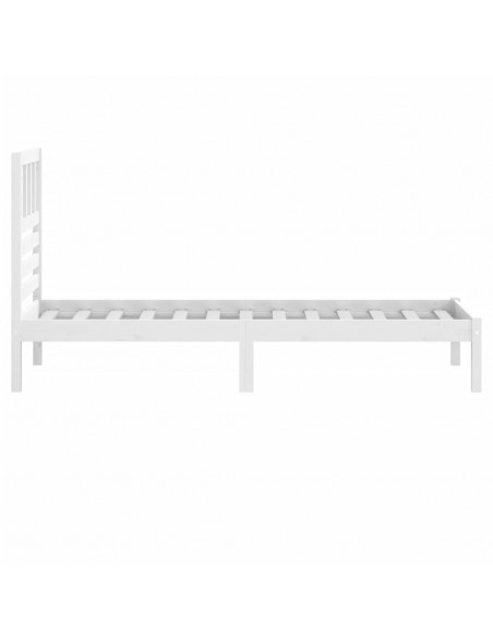 Giroletto Bianco 75x190 cm Small Single Legno Massello di Pino