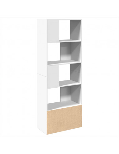 Libreria Bianca 70x36x189 cm in Legno Multistrato
