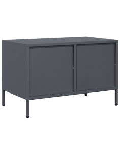 Mobile TV Antracite 68x39x43,5 cm in Acciaio Laminato a Freddo 2