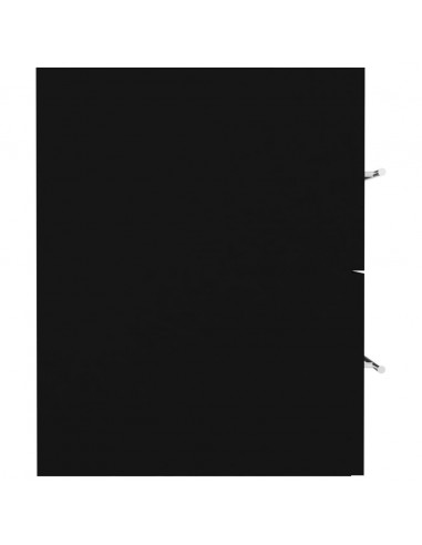 Mobile Lavabo Nero 80x38,5x48 cm in Legno Multistrato