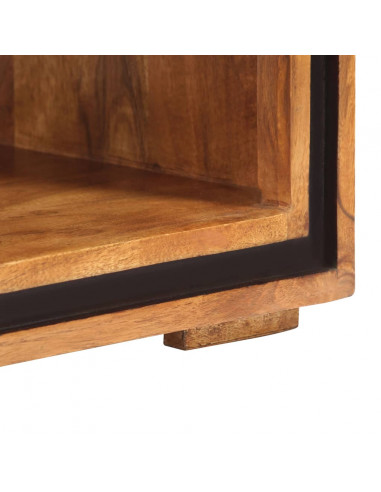 Tavolino da Salotto 100x45x33 cm in Legno Massello di Acacia