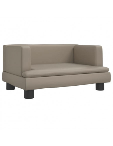 Lettino per Cani Cappuccino 60x40x30 cm in Similpelle