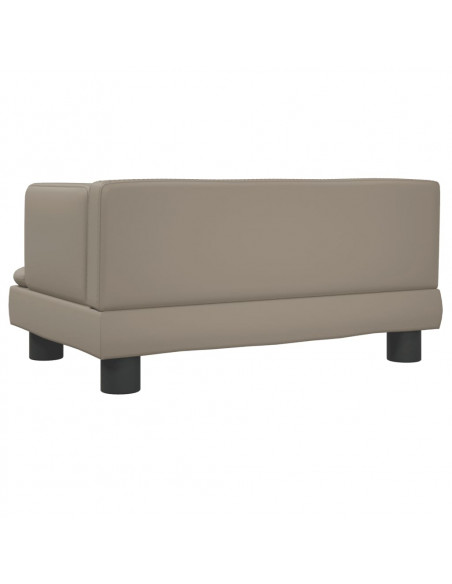 Lettino per Cani Cappuccino 60x40x30 cm in Similpelle