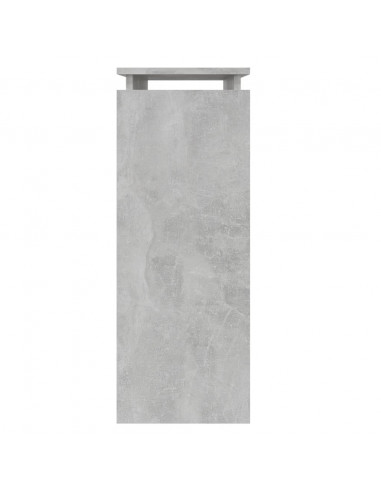 Tavolino Consolle Grigio Cemento 80x30x80cm Legno Multistrato