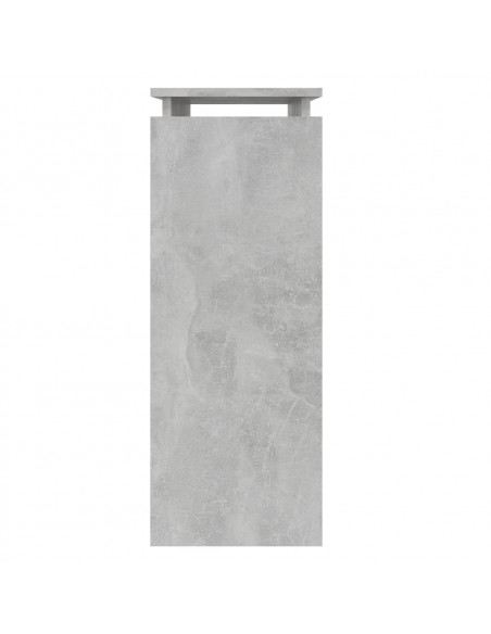Tavolino Consolle Grigio Cemento 80x30x80cm Legno Multistrato