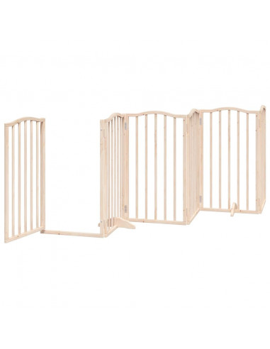 Cancello per Cani Porta Pieghevole 15 Pannelli 750 cm in Pioppo