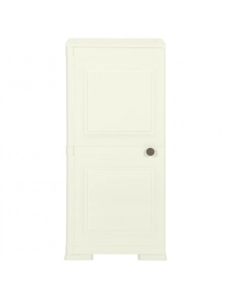 Armadietto in Plastica 40x43x85,5 cm Effetto Legno Vaniglia