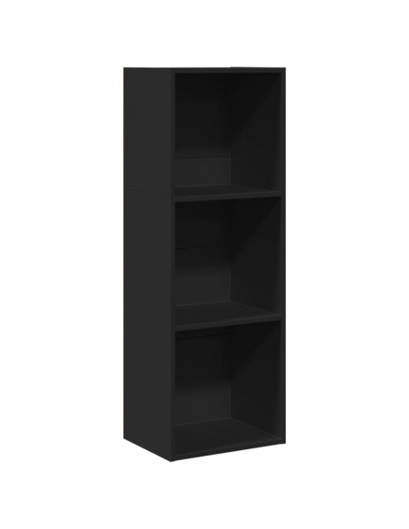 Libreria Nera 40x30x114 cm in Legno Multistrato