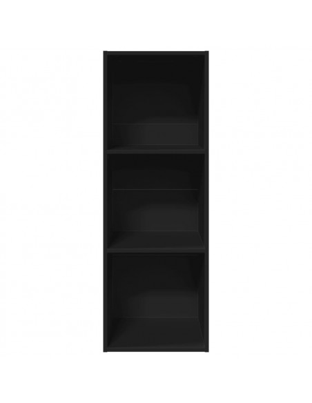 Libreria Nera 40x30x114 cm in Legno Multistrato