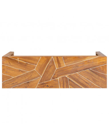 Mobile Porta TV 110x60x38 cm in Legno Massello di Teak