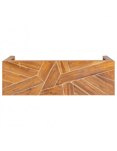Mobile Porta TV 110x60x38 cm in Legno Massello di Teak