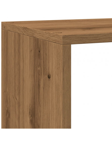 Libreria a 4 Ripiani Rovere 143,5x29x143,5 cm in Truciolato