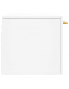 Mobile a Parete Bianco 60x36,5x35 cm in Legno Multistrato 2