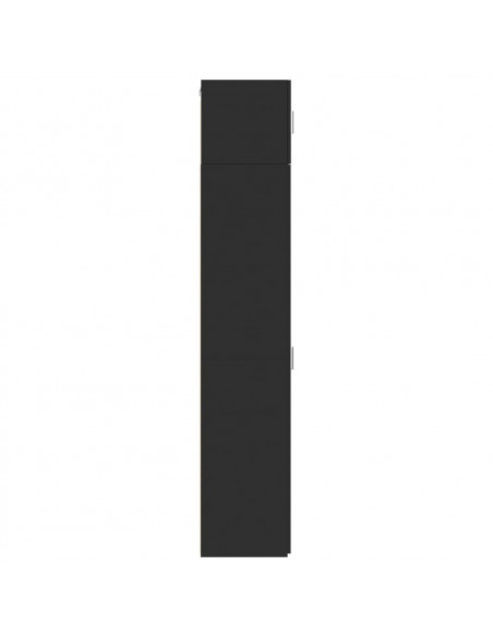 Mobile Sottile Nero 40x42,5x225 cm in Truciolato