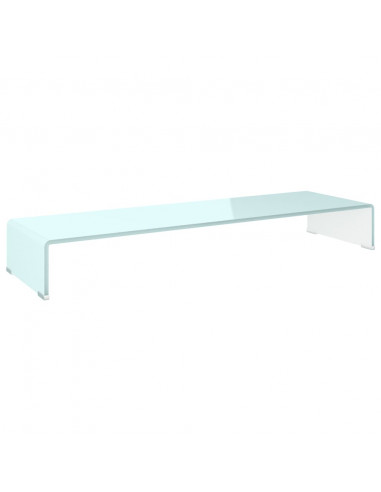 Supporto TV / Rialzo Monitor in Vetro Verde 100x30x13 cm