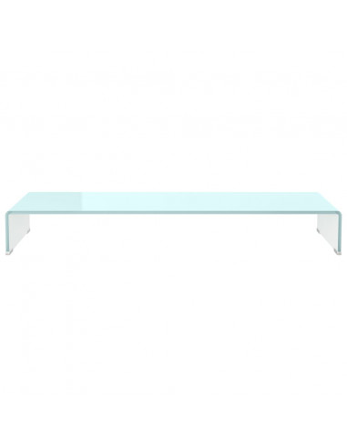 Supporto TV / Rialzo Monitor in Vetro Verde 100x30x13 cm