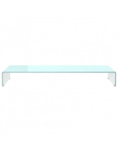 Supporto TV / Rialzo Monitor in Vetro Verde 100x30x13 cm